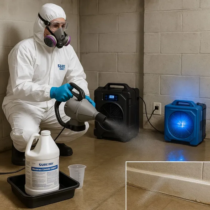 Sanitization and Odor Removal process in Belmont, NH